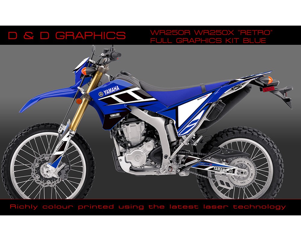 WR250X WR250R Retro full Graphics kit.